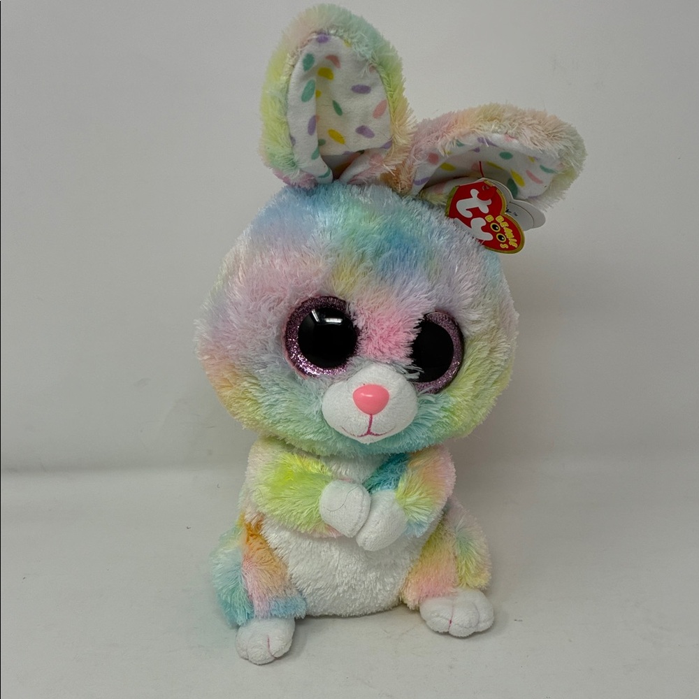 Ty Beanie Boos BUBBY the Multi-Color Bunny Plush Medium